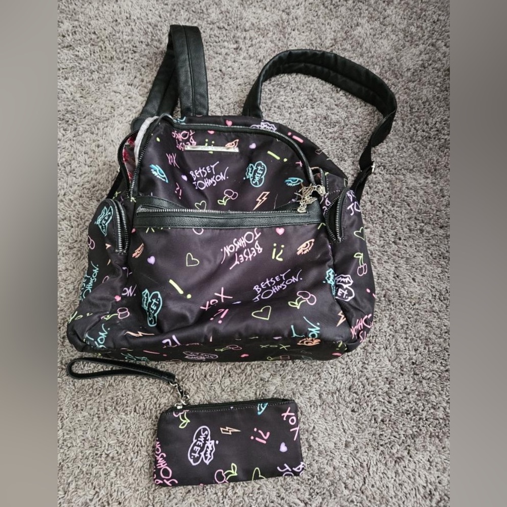 Betsey Johnson backpack and coin purse - brand new -no tags
